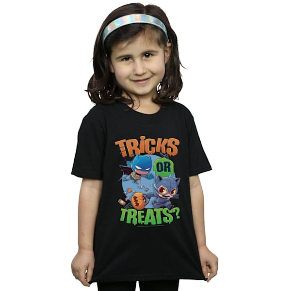 DC Comics Girls Super Friends Tricks Or Treats Bomull T-shirt 5 Black 5-6 Years