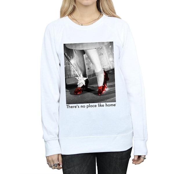 The Wizard Of Oz Dam/Kvinnor Ruby Slippers Foto Sweatshirt S White S