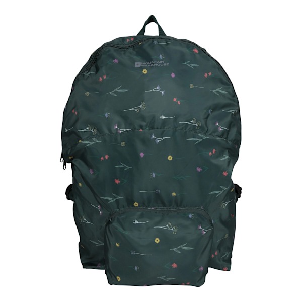 Mountain Warehouse Tryckt Packaway Ryggsäck One Size Grön Green One Size