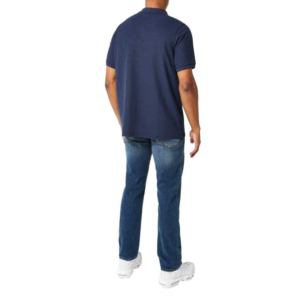 Slazenger Herr Broderad Logotyp Pikétröja S Marinblå Navy S