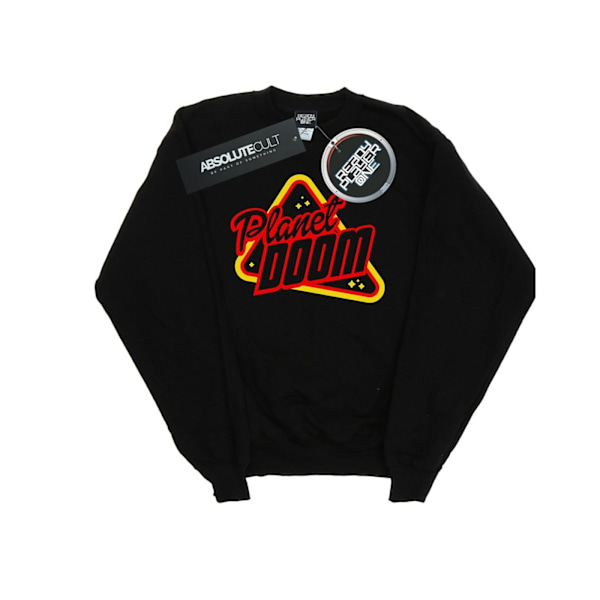 Ready Player One Girls Planet Doom Logo Sweatshirt 12-13 år Black 12-13 Years