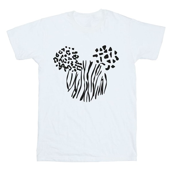 Disney Girls Mickey Mouse Animal Cotton T-Shirt 12-13 År Vit White 12-13 Years