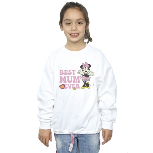 Disney Girls bästa mamma någonsin tröja 9-11 år vit White 9-11 Years