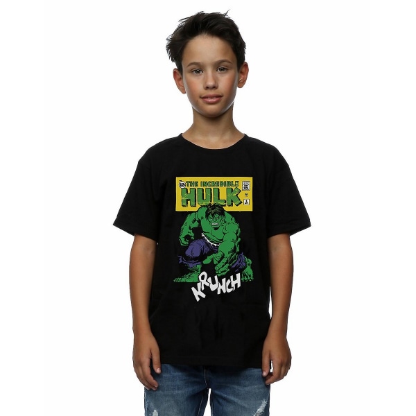 Hulk Boys Krunch T-shirt i bomull 9-11 år Svart Black 9-11 Years