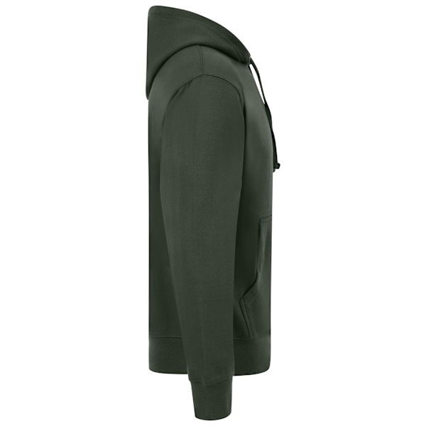 Casual Classics Herr Ringspun Bomulls Hoodie XXL Skogsgrön Forest Green XXL