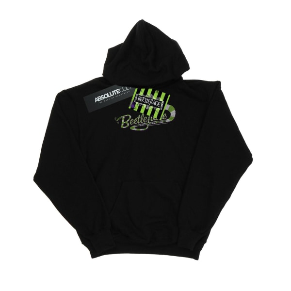 Beetlejuice Herr Sandworm Alt Logo Hoodie XL Svart Black XL