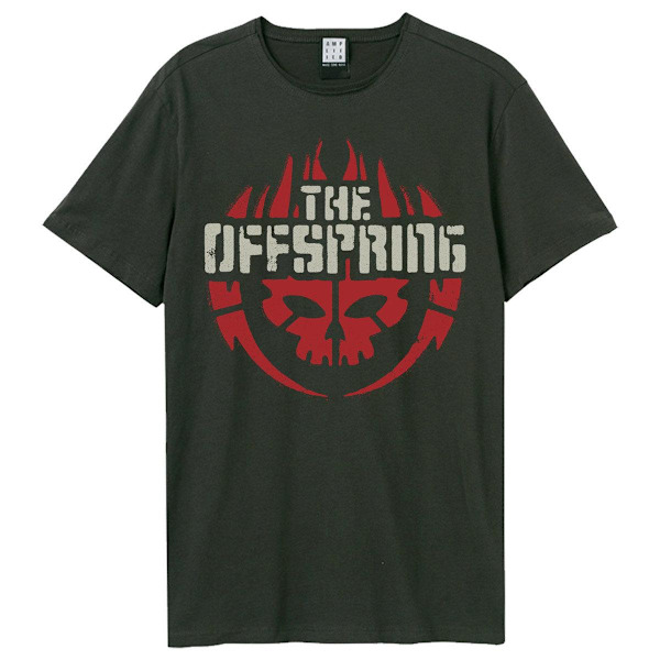 Amplified Unisex Vuxen Skull Logo Offspring T-Shirt 3XL Kolgrå Charcoal 3XL