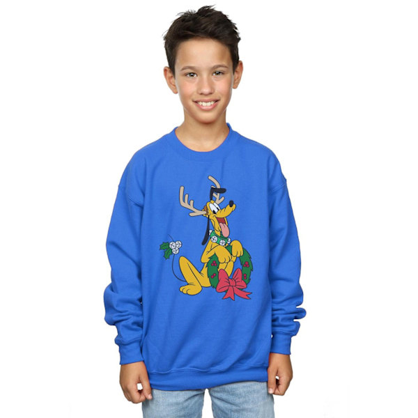 Disney Boys Pluto Jul Ren Sweatshirt 9-11 År Kunglig Blå Royal Blue 9-11 Years