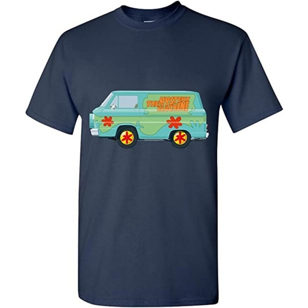 Scooby Doo Mens The Mystery Machine T-shirt XL Marinblå/Vit/Gul Navy/White/Yellow XL