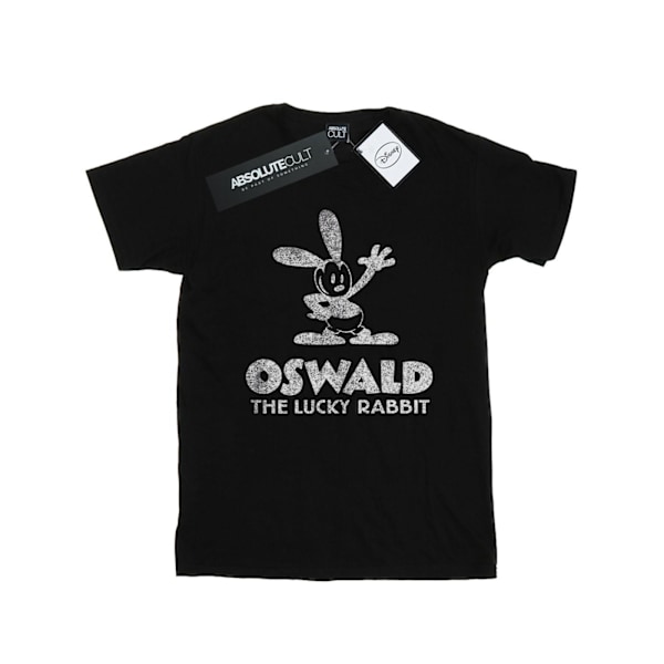 Disney Pojkar Oswald Logotyp T-Shirt 7-8 År Svart Black 7-8 Years
