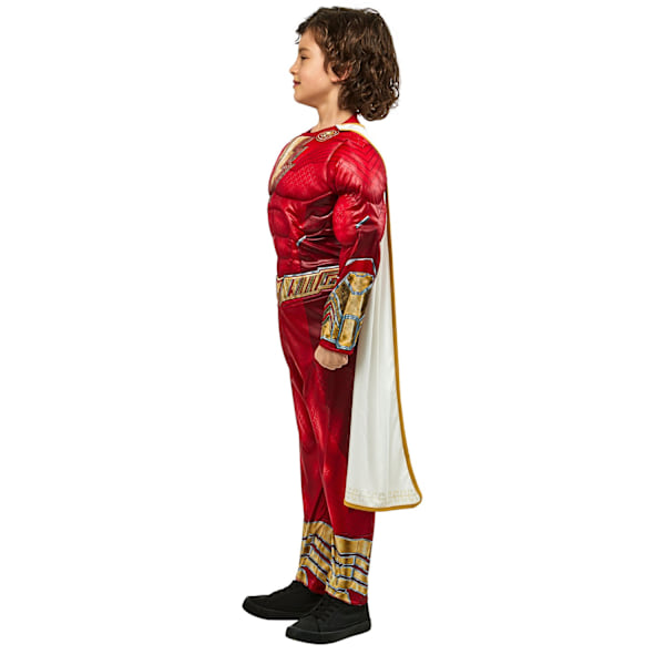 Shazam Pojkkostym i Polyester M Röd/Guld Red/Gold M