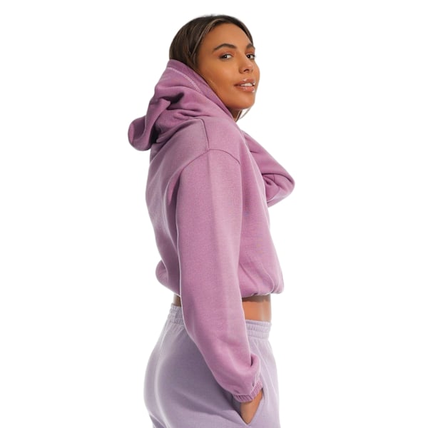 Light And Shade Dam/Kvinnor Cropped Hoodie XL Lila Purple XL