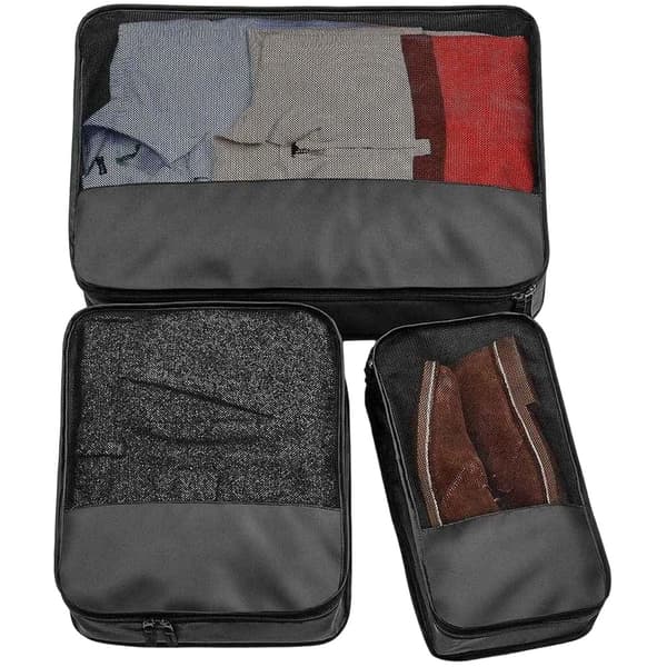 Bagbase Escape Packningskub Set (3-pack) One Size Svart Black One Size