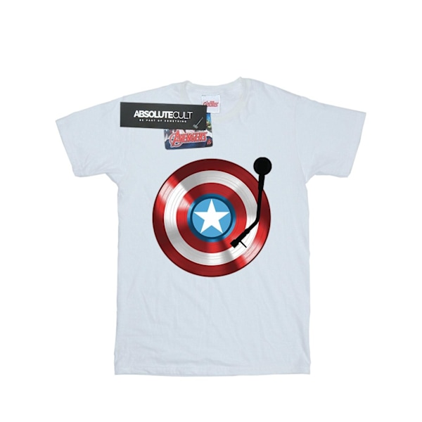 Marvel Herr Captain America Turntable T-Shirt M Vit White M