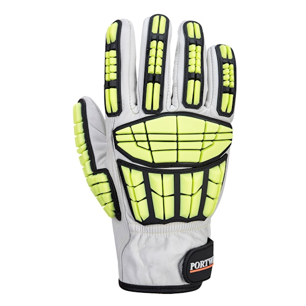 Portwest Unisex Adult A745 Pro Stöttålig Läder Skärsäker Handskar Grey L