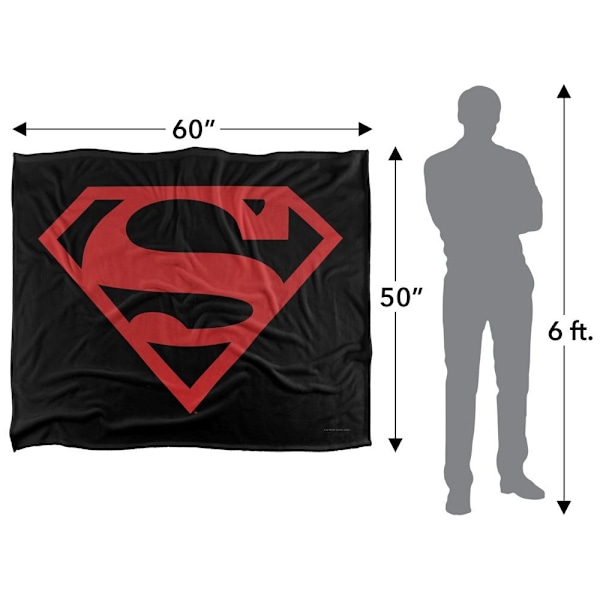 Superman Filt med Kontrastlogga One Size Flerfärgad Multicoloured One Size
