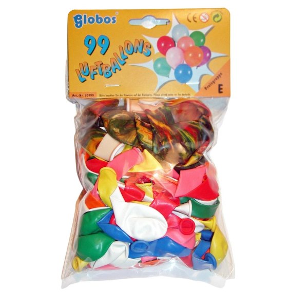 Globos runda ballonger (paket med 100) One Size Flerfärgad Multicoloured One Size