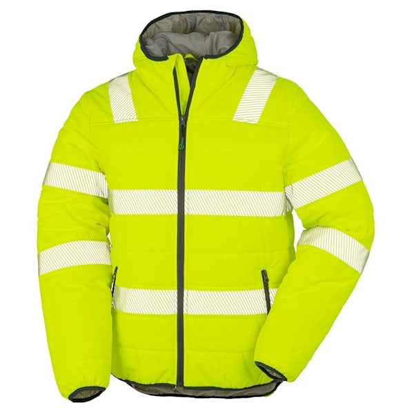 Result Äkta Återvunnen Herr Ripstop Vadderad Jacka 3XL Fluorescerande Fluorescent Yellow 3XL