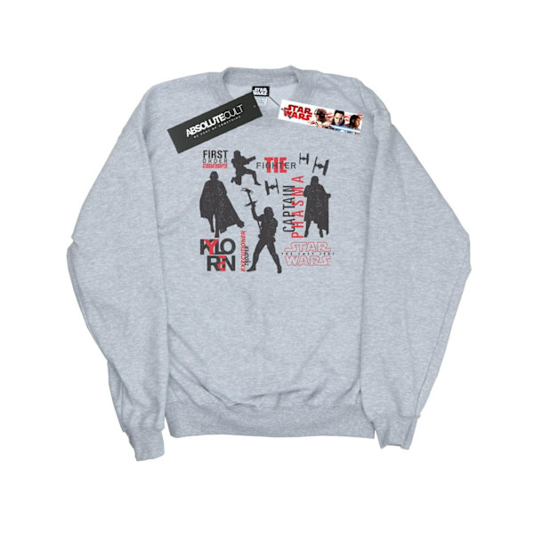 Star Wars The Last Jedi First Order Silhouettes Sweatshirt för män Sports Grey XL