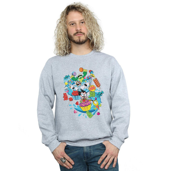 DC Comics Herr Teen Titans Go Candy Mania Sweatshirt S Sports G Sports Grey S