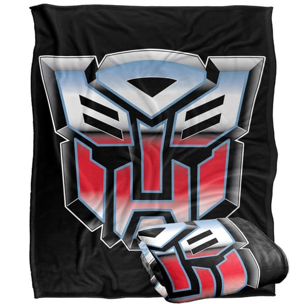 Transformers Autobots Logga Filt One Size Vit White One Size