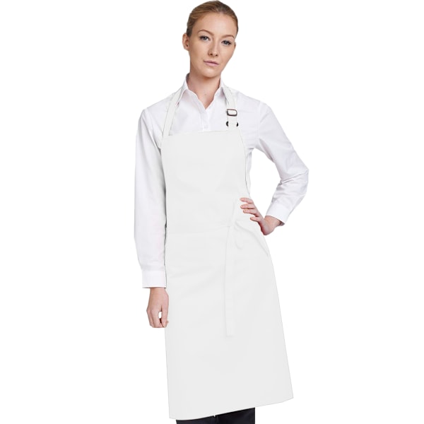 Dennys Flerfärgad Haklappsförkläde 28x36 tum En Storlek Vit White One Size