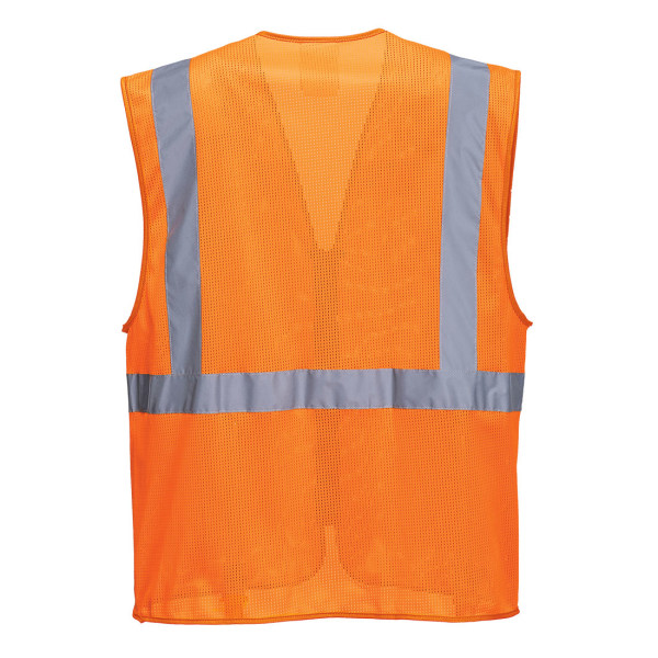 Portwest Mens Athens Safety Hi-Vis Väst 3XL Orange Orange 3XL