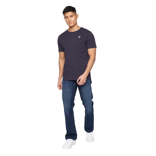 Crosshatch herr Winsbury Bootcut jeans 34R mörk tvätt Dark Wash 34R
