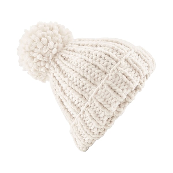 Beechfield Dam/Dam Oversized Handstickad Mössa One size Oatmeal One size