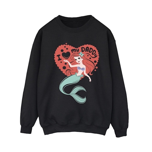Disney Dam/Kvinnor Den Lilla Sjöjungfrun Love Daddy Sweatshirt X Black XXL
