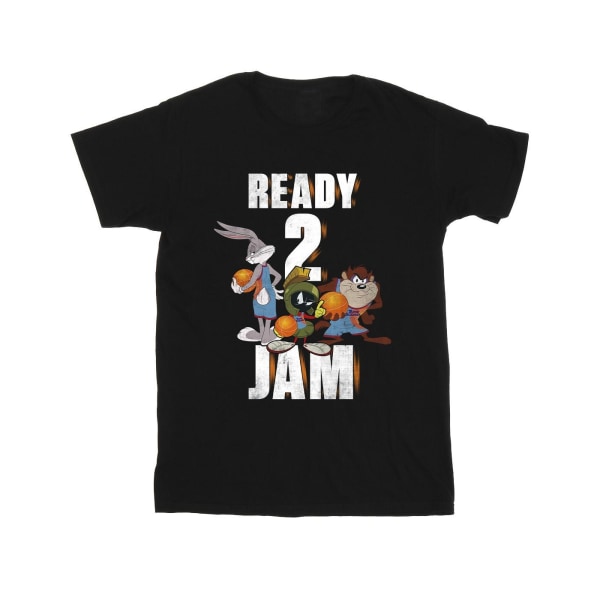 Space Jam: A New Legacy Girls Ready 2 Jam Cotton T-Shirt 5-6 Ye Black 5-6 Years