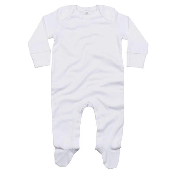 Babybugz Baby Organic Sleepsuit 6-12 månader Vit White 6-12 Months