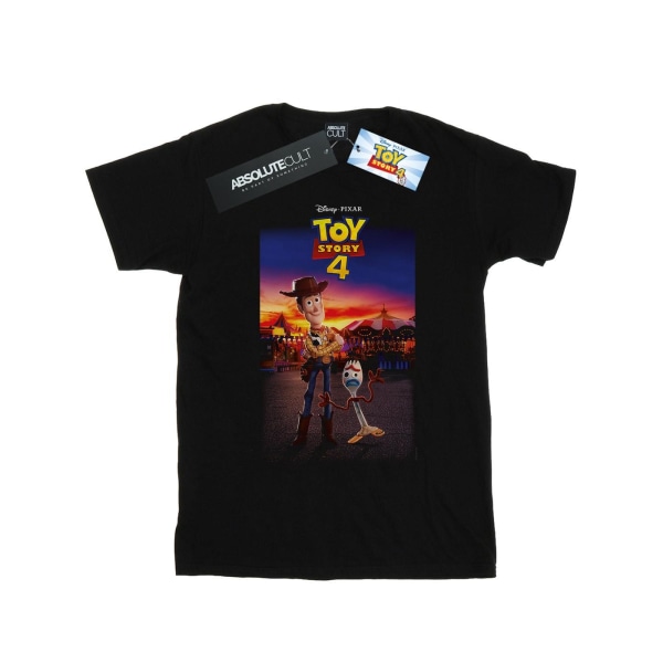 Disney Girls Toy Story 4 Woody And Forky T-shirt i bomull Black 9-11 Years