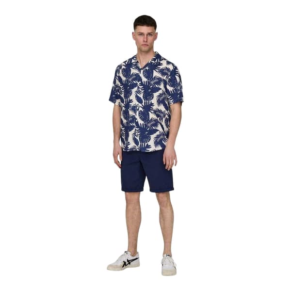 Only Herr Regular Shorts M S Mörkblå Dark Navy M S