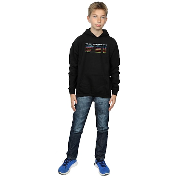 Ready Player One Pojkar 8-Bit Scoreboard Hoodie 12-13 År Svart Black 12-13 Years