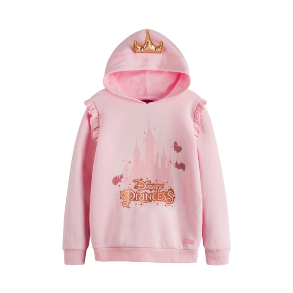 Disney Princess Childrens/Kids Crown 3D Hoodie 7-8 Years Pink Pink 7-8 Years