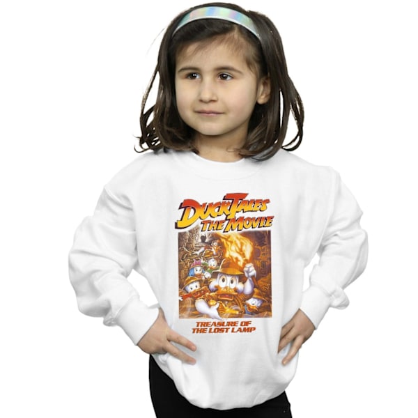 Disney Girls Duck Tales The Movie Sweatshirt 7-8 år Vit White 7-8 Years