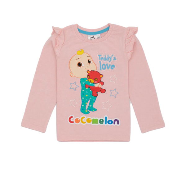 Cocomelon Pyjamas med långa ärmar för flickor 4-5 år Rosa/Blå Pink/Blue 4-5 Years