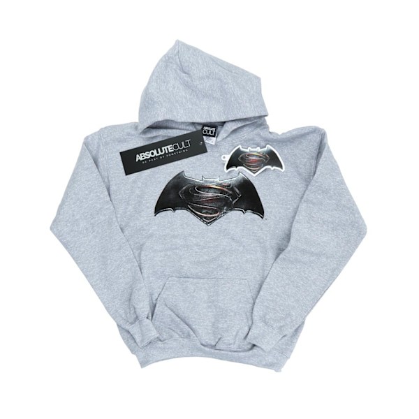 DC Comics Dam/Kvinnor Batman v Superman Logo Hoodie XL Sports Sports Grey XL