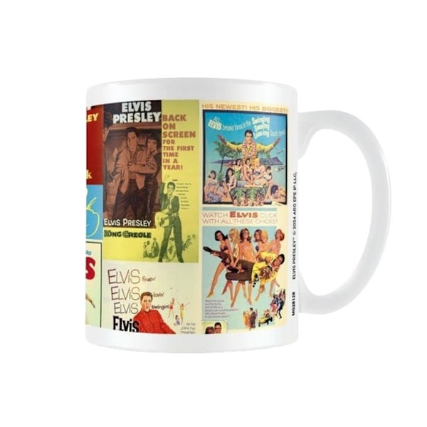 Elvis Presley Mugg En Storlek Vit/Flerfärgad White/Multicoloured One Size