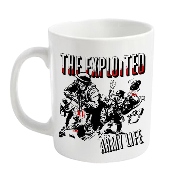 The Exploited Army Life Mug En Storlek Vit White One Size