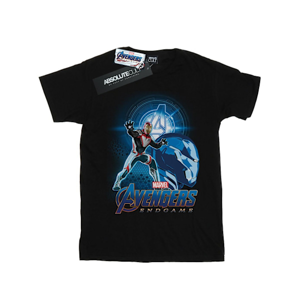 Marvel Girls Avengers Endgame Iron Man Team Suit Bomull T-shirt Black 9-11 Years