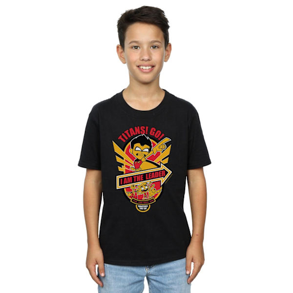 DC Comics Boys Teen Titans Go I Am The Leader T-Shirt 5-6 år Black 5-6 Years