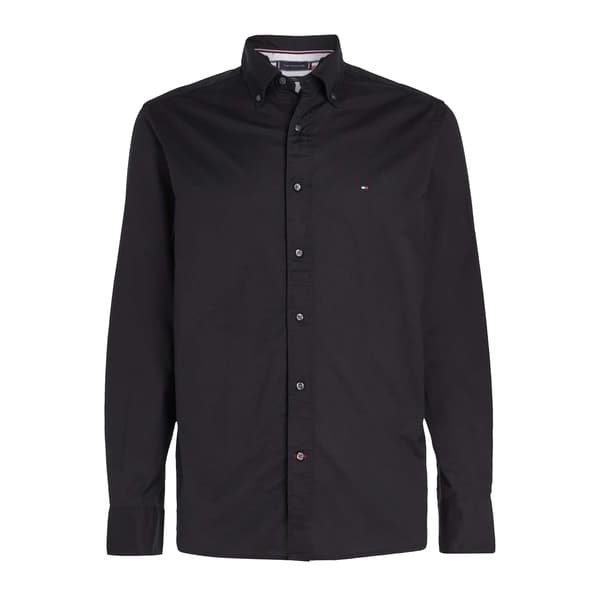 Tommy Hilfiger Herr Core Flex Poplin Skjorta M Svart Black M