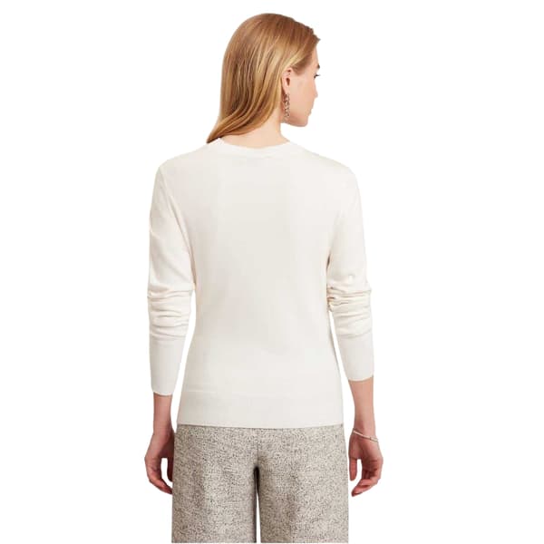 Ted Baker Dam/Dam Mock Neck Tröja Topp 8 UK Ivory Ivory 8 UK