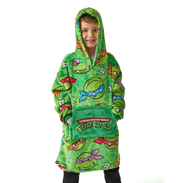 Teenage Mutant Ninja Turtles Pojk Hoodiefilt 6-8 År Grön Green 6-8 Years