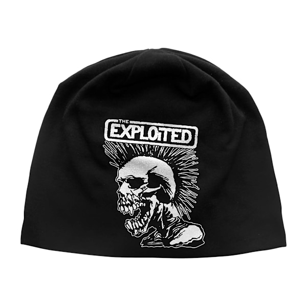 The Exploited Unisex Vuxen Mohican Skull Beanie One Size Svart Black One Size