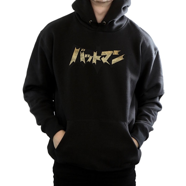DC Comics Herr Batman International Logo Hoodie M Svart Black M