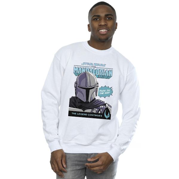 Star Wars The Mandalorian Herr Mando Comic Cover Sweatshirt 4XL White 4XL
