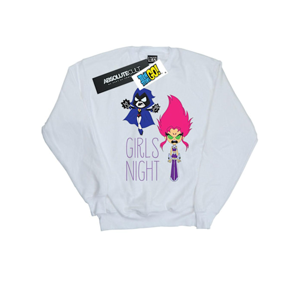 DC Comics Boys Teen Titans Go Girls Night Sweatshirt 12-13 År White 12-13 Years